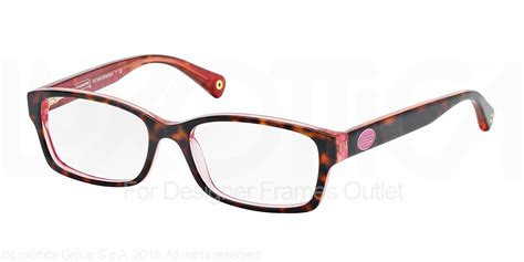 coach eyeglass frames pink.